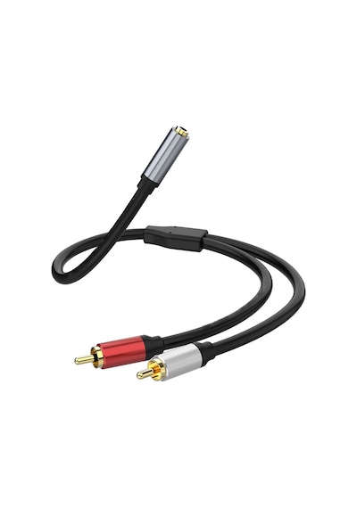3.5 Mm Stereo To 2x Rca Erkek Audio Ses Kablosu Amplifikatör İçin Kablo