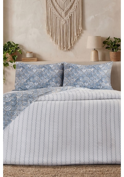 Doqu Home Akdeniz Easy Cotton Nevresim Takımı Tek Fırenze Mavi