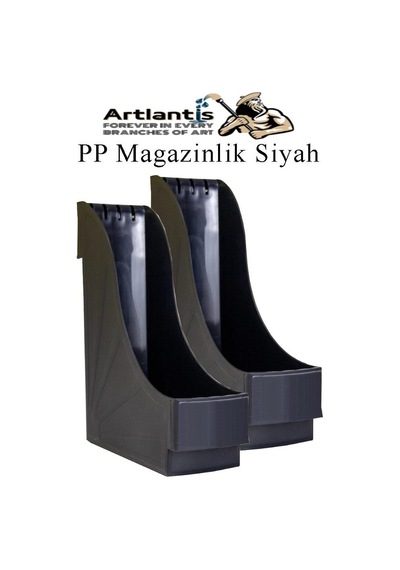 Plastik Magazinlik Siyah 2 Adet Plastik Kutu Klasörü Magazinlik A4 Dosya Ve Masa Düzenleyici Sınıf Ev Ofis