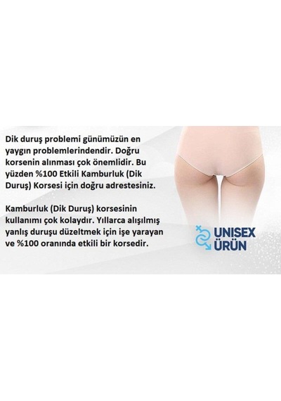 Dik Duruş Korsesi Bel Sırt Korse Kamburluk Önleyici Posturex Hamilelik Sonrası Korsesi