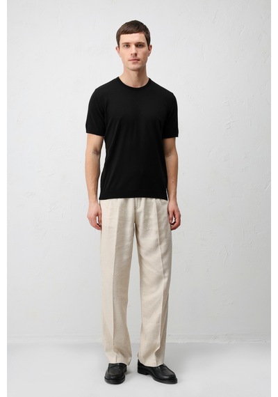 Antioch Comfort Slim Triko T-shirt Siyah