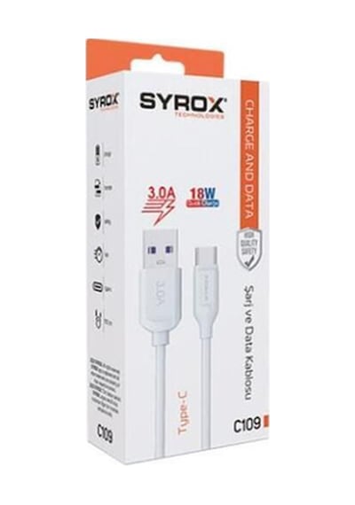 Type-c Ultra Hızlı Quick Şarj Kablosu, Data Kablosu 3.0a 18w