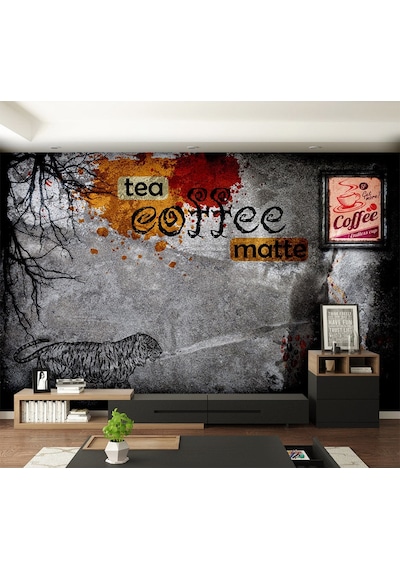 Coffee Kafeler İçin Özel Tasarım Duvar Kağıdı