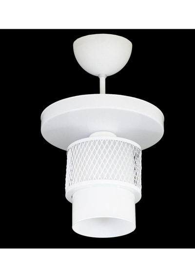 Ikili Beyaz Cam Kafes Model Modern Plafonyer Avize I