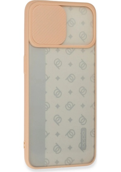Newface - 131 - Oppo Reno 4 Lite Kılıf Palm Buzlu Kamera Sürgülü Silikon - Matxzngz - - Pembe