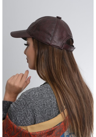 Haqa Store 13580 Kahve Rengi Deri Kep Kahverengi