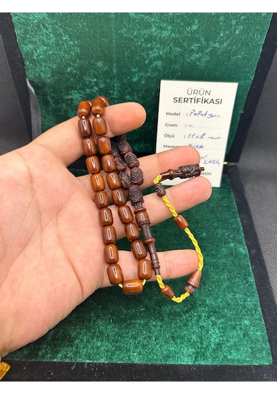 Han Ticarethane Özel Kutu Ve Sertifikalı Sabahattin Soyal Usta İşi Kuka Tesbih