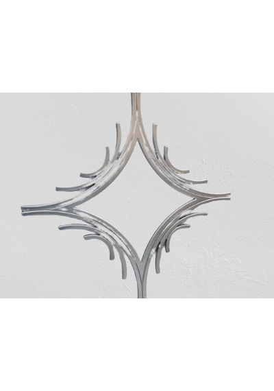 Ayna Cnc Model Mdf Kesim Modern Tarz Estetik Çizgi Parlak Gümüş