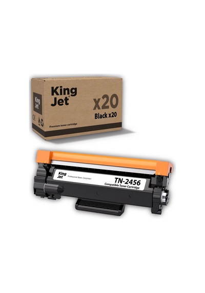 Kingjet Brother Uyumlu Tn-2456 Standart Kapasiteli 20'li Paket Uyumlu  Toner Mfc-l2716dw