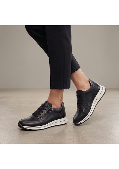 Greyder 36342 Kadın Hakiki Deri Fermuarlı Casual Ayakkabı Siyah