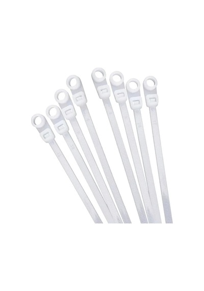 Vida Delikli Kablo Bağı Plastik Kelepçe 100lü Paket Beyaz 3.6x150mm