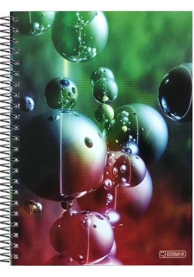 Özgün A4 Spiralli Sert Kapak Defter 160 Yaprak Çizgili 4 Renk Bölmeli