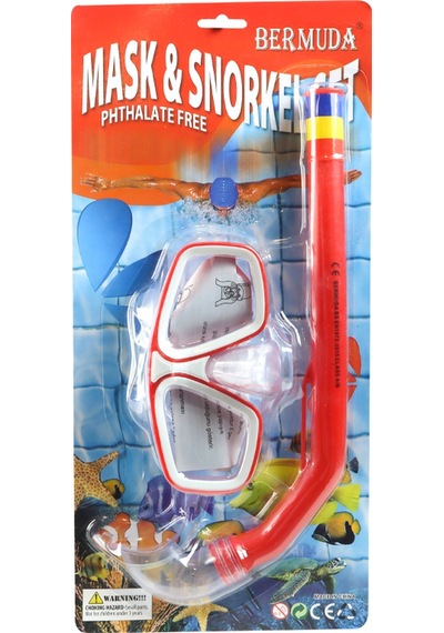 Maske Şnorkel Set Kırmızı