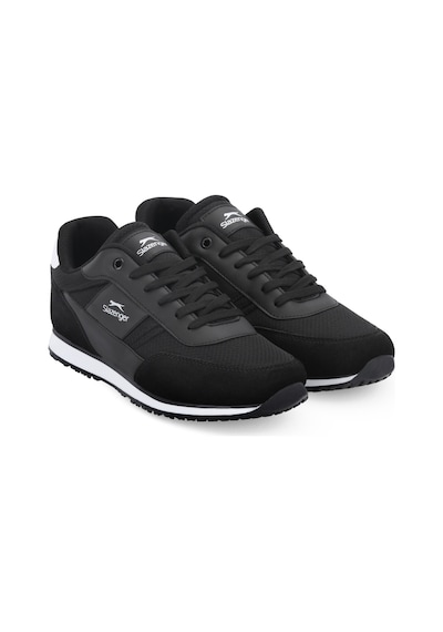 Slazenger Iskra I Erkek Siyah / Beyaz Günlük Spor Ayakkabısı Siyah - Beyaz
