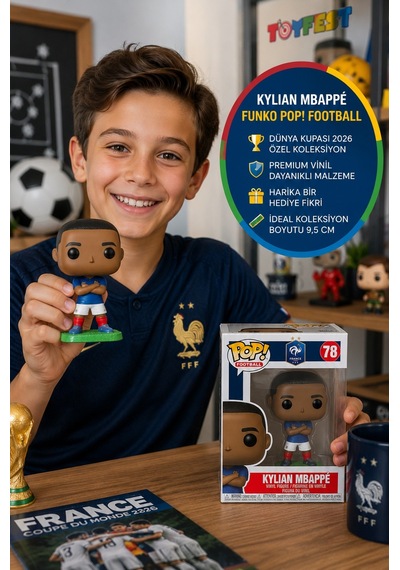 Funko Pop Football France National Team - Kylian Mbappe -fransız Futbolcu Koleksiyon Vinil Figür 78