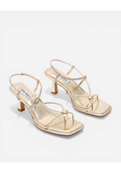 Steve Madden Jackpots-r Gold Kadın Sarı Topuklu Sandalet Jackpots-r