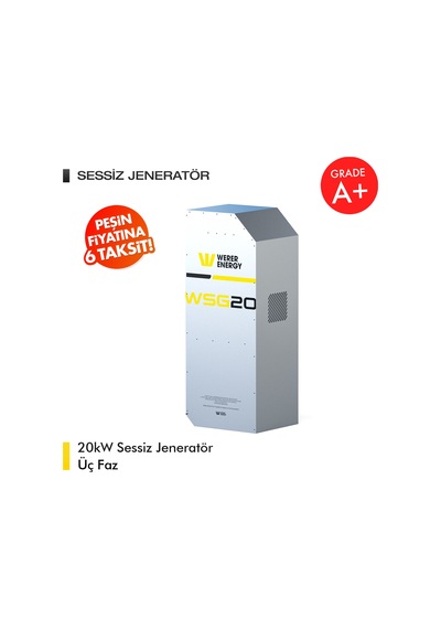 Werer Energy   20kW LiFePO4 Lityum Demir Fosfat Tri Faz Sessiz Jeneratör