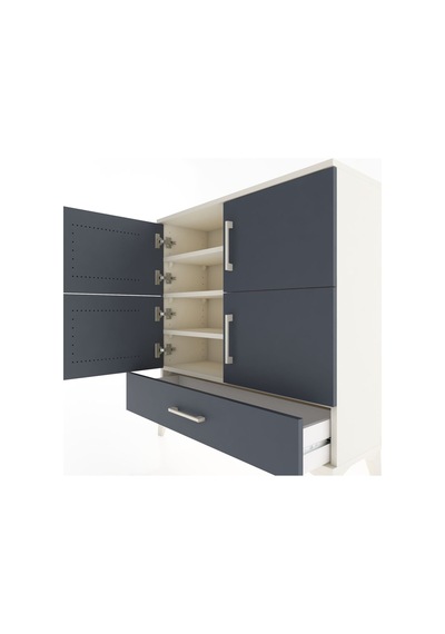 Arges Şifonyer 4 Raflı Tek Çekmeceli 4 Kapaklı 88x30x96 Aytaşı-antrasit Aytası Arges Şifonyer 4 Raflı Tek Çekmeceli 4 Kapaklı 88x30x96 Aytaşı-antrasit Aytası