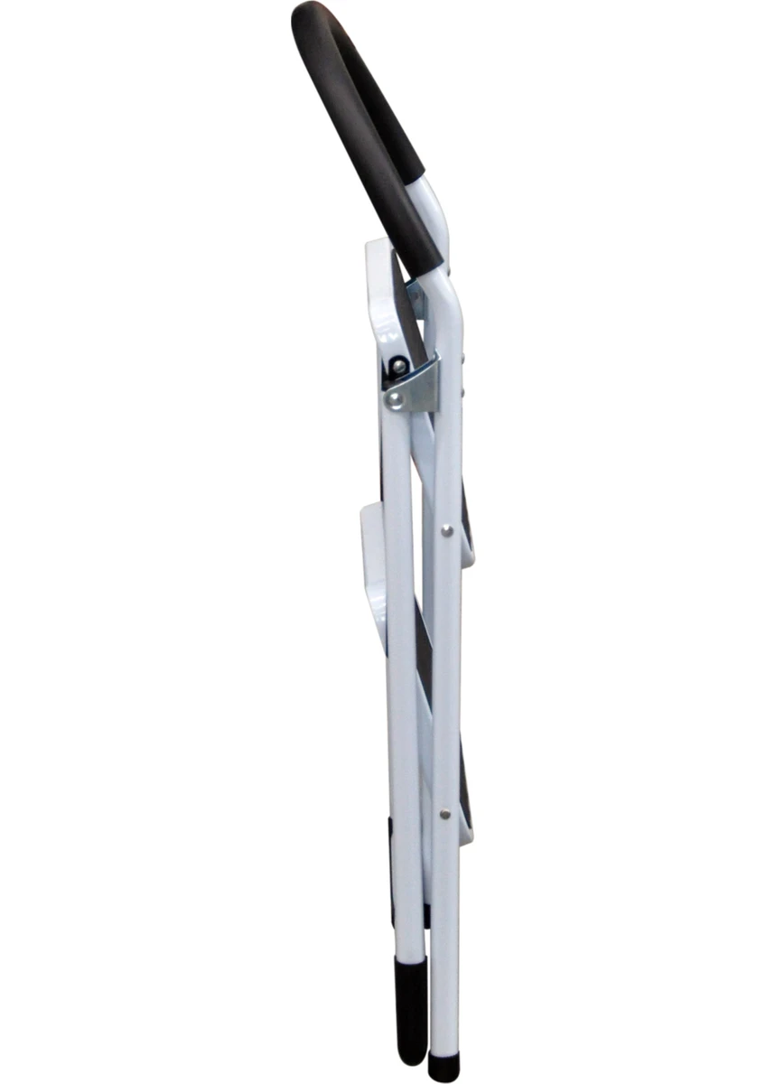 Asil Metal 2 Basamaklı Katlanır Merdiven Geniş Kaymaz Yüzeyli Basamaklı Ev Tipi 150 Kg Taşıma Kapasite Beyaz 1 Adet Asil Metal 2 Basamaklı Katlanır Merdiven Geniş Kaymaz Yüzeyli Basamaklı Ev Tipi 150 Kg Taşıma Kapasite Beyaz 1 Adet