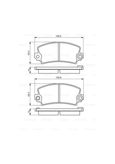 Ön Balata Fişli R12 C15 Vısa 82-91 Bosch 0986495270