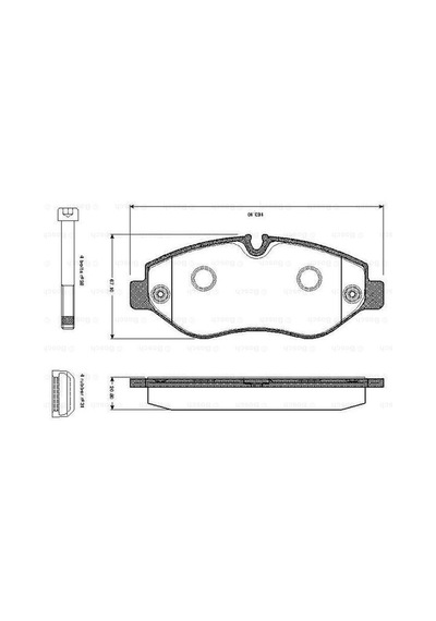 Disk Balata Mercedes Sprinter, Vito, Vw Crafter Ön - Bosch