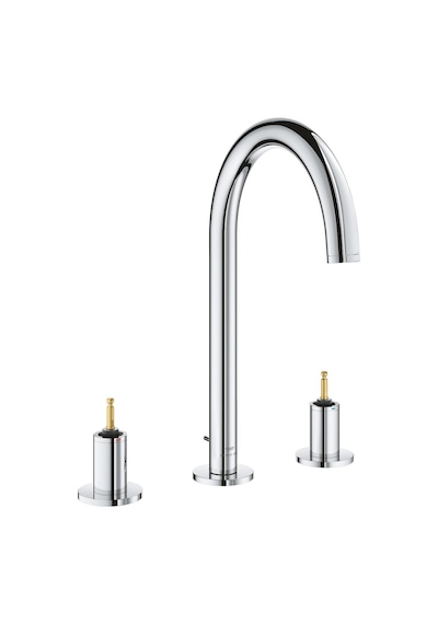 Grohe Atrio Private Collection 3 Delikli Lavabo Bataryası , 1/2" L-Boyut - 20593000 Gümüş