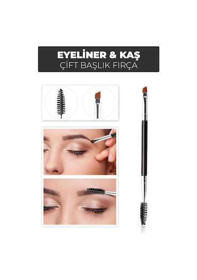 Çift Başlıklı Eyeliner Ve Kaş Fırçası Kolay Uygulama Ve Mükemmel Sonuçlar Lisinya