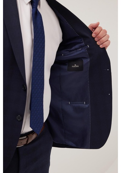 Tudors Erkek Slim Fit Mono Yaka Likralı Esnek Kumaş Lacivert Takım Elbise-41315 Lacivert Tudors Erkek Slim Fit Mono Yaka Likralı Esnek Kumaş Lacivert Takım Elbise-41315 Lacivert