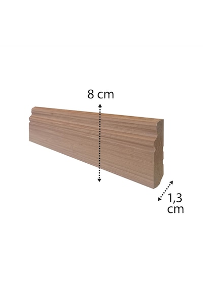 Verissimo Stella Lake Pvc Kaplı Süpürgelik 8 CM