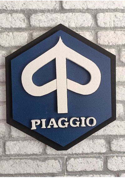 Pıaggıo Logo 50x50 Logo Pıaggıo Marka Logosu 3d Pıaggıo Logo Strafor Logo 50 x 50