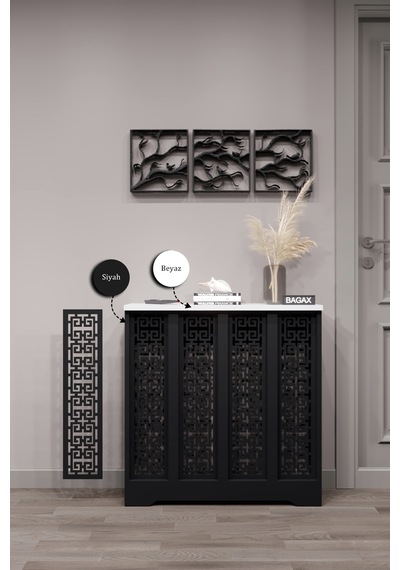 Dekoratif Petek Dolabı Kalorifer Peteği Kapatma Ünitesi Modern Tasarım İç Ölçü 76 Cm Dış Ölçü 80 Cm Petek 76 Siyah Üstü Beyaz D5 Dekoratif Petek Dolabı Kalorifer Peteği Kapatma Ünitesi Modern Tasarım İç Ölçü 76 Cm Dış Ölçü 80 Cm Petek 76 Siyah Üstü Beyaz D5