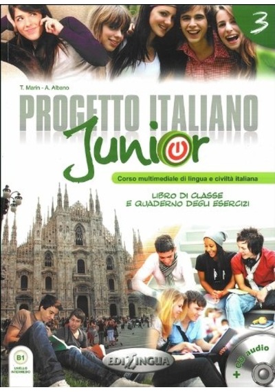 Progetto Italiano Junior 3 (Ders Kitabı ve Çalışma Kitabı+CD) İtalyanca Orta Seviye - A. Albano -  T. Marin - Nüans