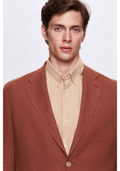 D's Damat Ds Damat Regular Fit Tarçın Düz Kumaş Ceket 4hc04s2024362 Tarçın
