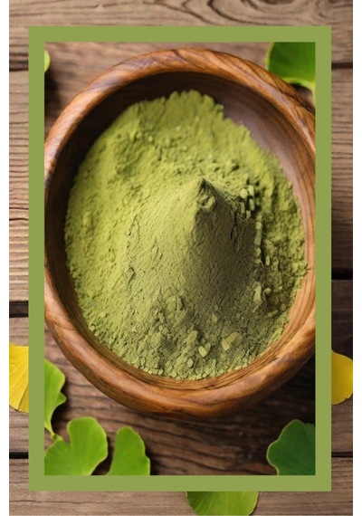 Organik Ginkgo Biloba Tozu 100g, Premium Herbal Gingko Biloba Powder, Organik Vegan Katkısız