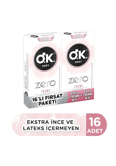 Okey Zero Tenn Prezervatif 2 x 8'li