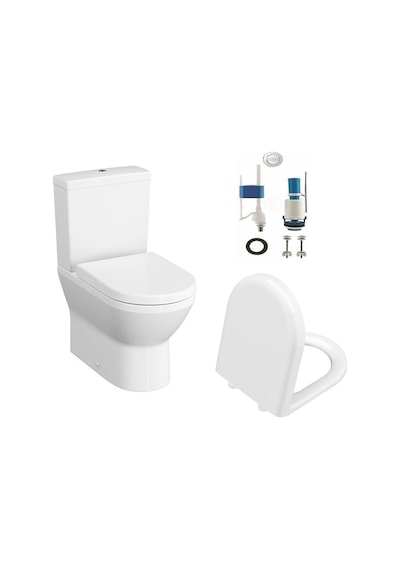 VitrA Integra Round Rim-ex Duvara Sıfır Klozet Rezervuar İç Takım Ve Yavaş Kapanan Kapak