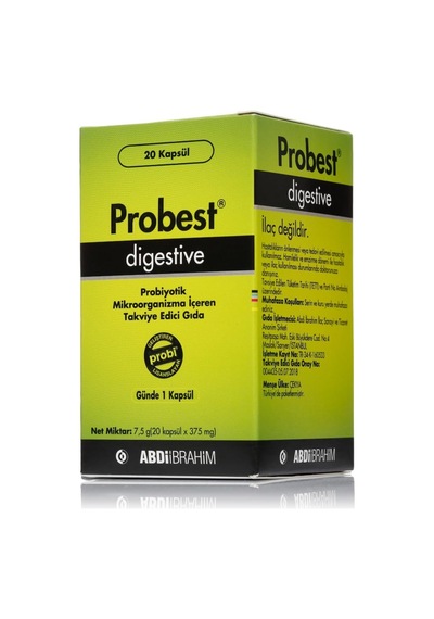 Digestive Probiyotik Mikroorganizma İçeren 20 Kapsül 3 Paketi