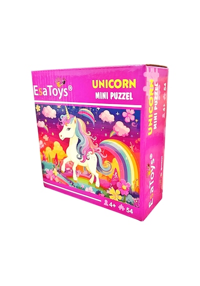 Ahşap Unicorn Mini Puzzle 4 Yaş 54 Parça