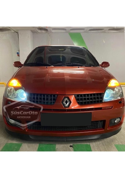 Renault Clio 2 Symbol Hb&sedan 1998-2008 Uyumlu Üniversal H Lip Esnek Ön Lip 2 Parça Karlık Ön Ek 00 Şüscaroto Aksesuar