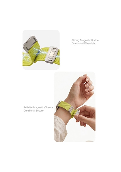 Xiaomi Redmi Watch 5 Active/lite Kordon Magnetli Çizgili Ayarlanır Silikon Band Str-85 22mm