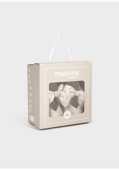 Mayoral Kız Bebek Kurdeleli Ayakkabı Krem - 09090