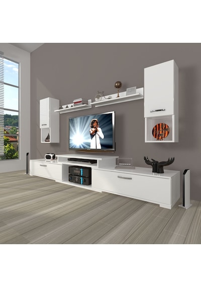 Decoraktiv Flex 5da Mdf Tv Ünitesi Tv Sehpası Beyaz