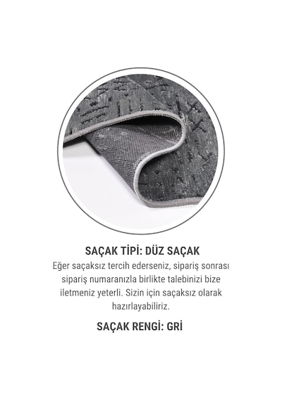 Venüs Yumuşak Pamuk Dokuma Kilim Kaymaz Tabanlı Antrasit Iskandinav Halı Salon Ve Mutfak Halısı Antrasit