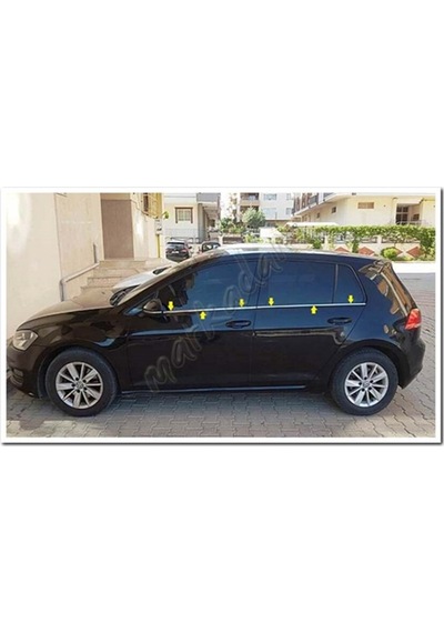 Woc Chrome Vw Golf 5 Krom Cam Çıtası 2004-2009 4 Parça Paslanmaz
