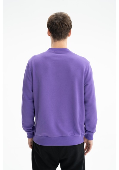 AR-MA Arma Erkek Yazı Baskılı Regular Fit Şardonsuz 3 İplik Bisiklet Yaka Sweatshirt 001