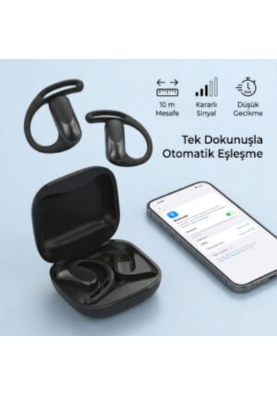 Bix OWS2 Bluetooth 5.4 Kancalı Kulak İçi Spor Kulaklık