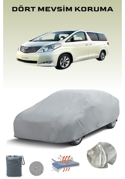 Gri Toyota Alphard 3 Araba Brandası, Oto Örtüsü, Araba Çadırı Gri