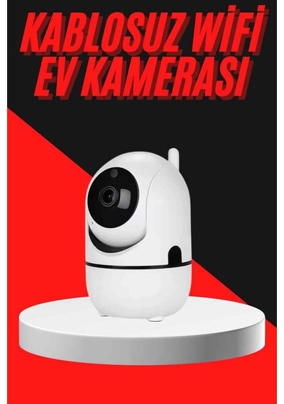 Mey İthalat Baby Kamera Kablosuz 720p Beyaz 360 Derece Wifi Kamera Full Hd 1080p