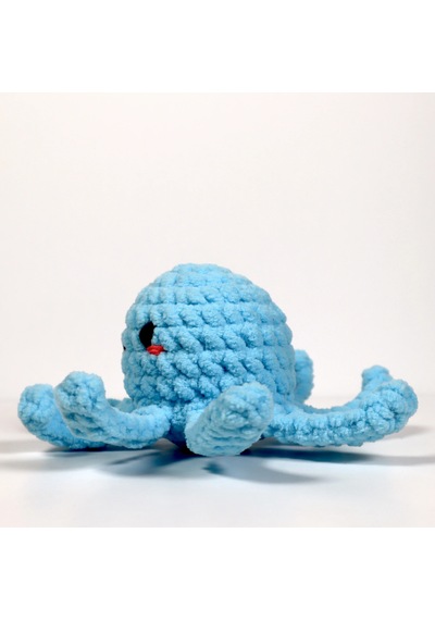 Bakgelal Amigurumi Ahtapot Yapım Kiti Başlangıç Seviyesi Tığ Örgü Seti Dıy Crochet Kit