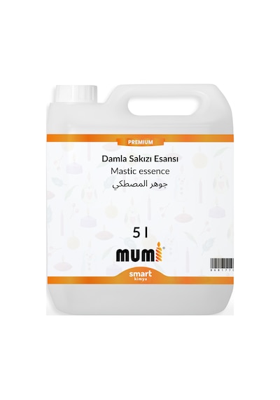 Premium Damla Sakızı Mum Esansı 97483 5 Litre Şeffaf